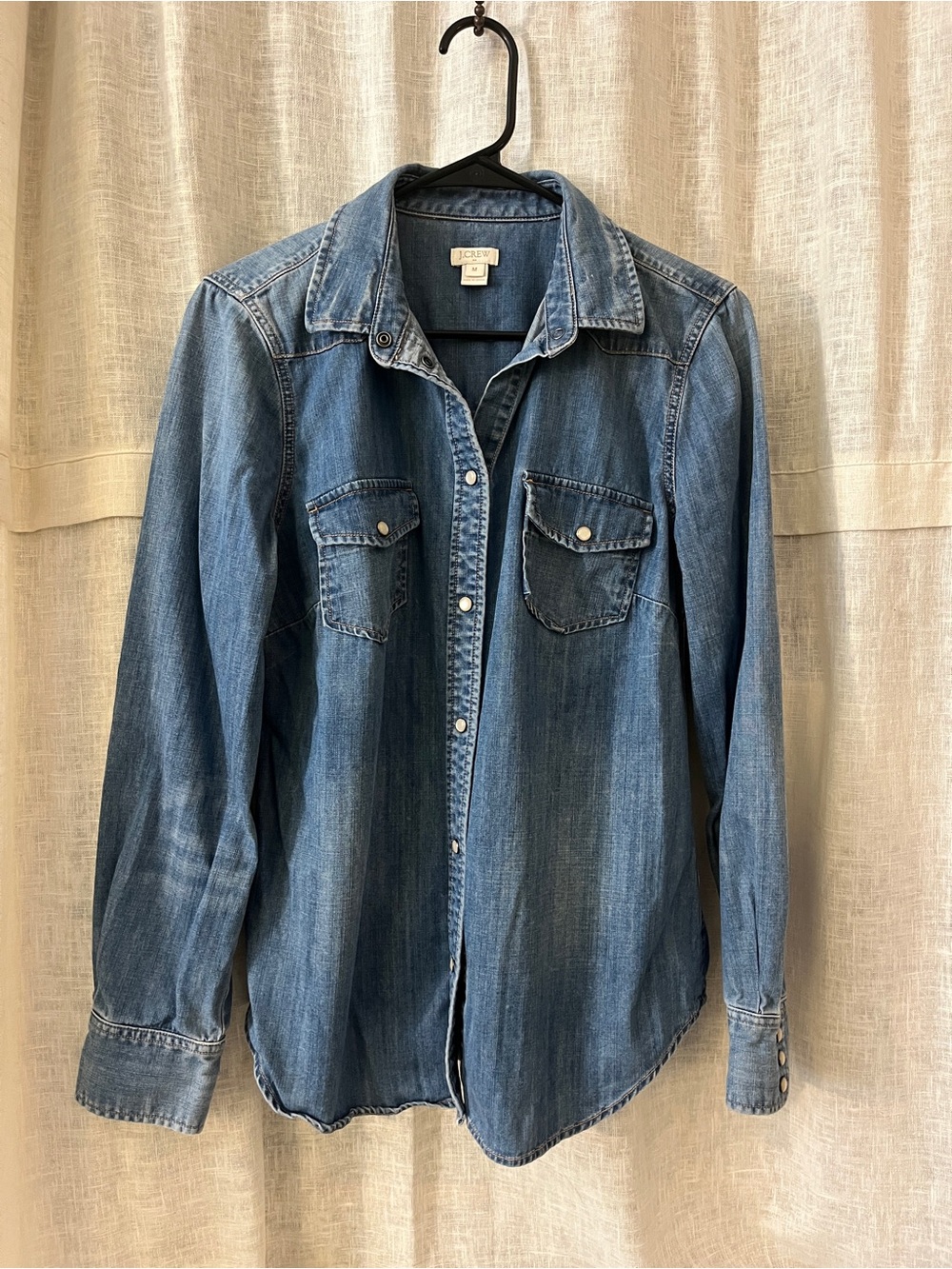 J.Crew denim long sleeve shirt medium